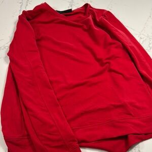 Under Armor LG Red Crewneck Sweater Vibrant Cotton Blend